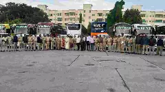 ಅತ್ತಿಬೆಲೆ ಚೆಕ್‌ಪೋಸ್ಟ್‌ನಲ್ಲಿ ಸಾರಿಗೆ ಇಲಾಖೆಯ ಕಾರ್ಯಾಚರಣೆ: ತೆರಿಗೆ ವಂಚಿಸಿದ್ದ 30ಕ್ಕೂ ಹೆಚ್ಚು ಖಾಸಗಿ ಬಸ್‌ಗಳು ವಶಕ್ಕೆ