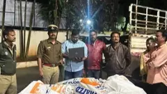 Four people from Andhra arrested for smuggling 750 kg sandalwood inside onion bags