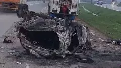 ಶ್ರೀರಂಗಪಟ್ಟಣ ಬಳಿ ಭೀಕರ ಅಪಘಾತ: ಟಿಪ್ಪರ್-ಕಾರು ಡಿಕ್ಕಿ, ಚಾಲಕ ಜೀವಂತ ದಹನ