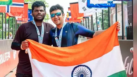 IRONMAN 70.3 Goa| ಸತತ ಎರಡನೇ ವರ್ಷವೂ ಸಂಸದ ತೇಜಸ್ವಿ ಸೂರ್ಯ ಐರನ್ ಮ್ಯಾನ್ ಸಾಧನೆ