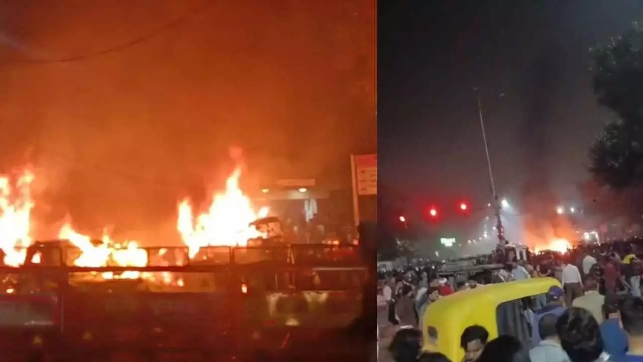 ದೆಹಲಿಯ ಕೆಂಪುಕೋಟೆ ಬಳಿ ಕಾರಿನಲ್ಲಿ ಸ್ಫೋಟ: ಎಂಟು ಸಾವು; 24 ಮಂದಿಗೆ ಗಾಯ