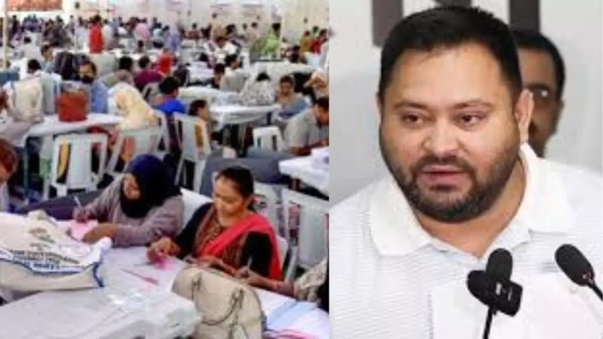 Conspiracy to slow down vote counting Tejashwi Yadav makes serious allegations before results Conspiracy to slow down vote counting Tejashwi Yadav makes serious allegations before results
