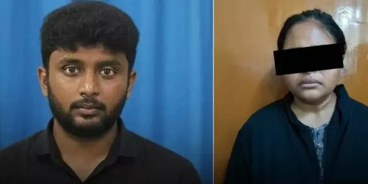 ಡೇಟಿಂಗ್ ಆ್ಯಪ್ನಲ್ಲಿ ಪ್ರೀತಿಯ ನಾಟಕ: ಟೆಕ್ಕಿಗೆ ಹನಿಟ್ರ್ಯಾಪ್ ಮಾಡಿ ದೋಚಿದ್ದ ಪ್ರೇಮಿಗಳು ಅರೆಸ್ಟ್! ಡೇಟಿಂಗ್ ಆ್ಯಪ್ನಲ್ಲಿ ಪ್ರೀತಿಯ ನಾಟಕ: ಟೆಕ್ಕಿಗೆ ಹನಿಟ್ರ್ಯಾಪ್ ಮಾಡಿ ದೋಚಿದ್ದ ಪ್ರೇಮಿಗಳು ಅರೆಸ್ಟ್!