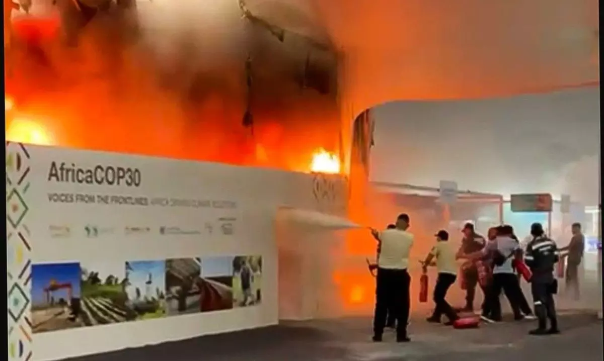 Fire at COP30 summit in Brazil: 21 injured, talks disrupted