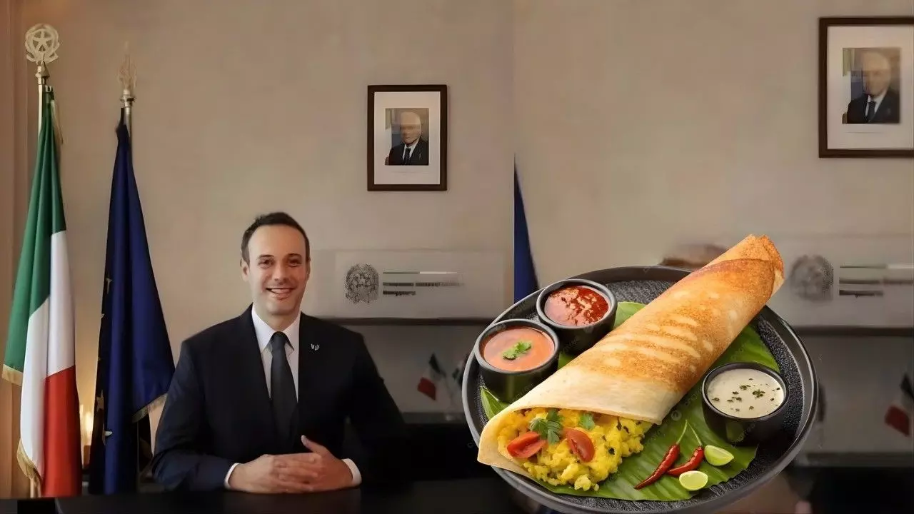 ನಾನು ಪ್ರತಿದಿನ ಮಸಾಲೆ ದೋಸೆ ತಿನ್ನಬಲ್ಲೆ: ಇಟಲಿ ರಾಜತಾಂತ್ರಿಕ ಅಧಿಕಾರಿಯ ಮನಗೆದ್ದ ಬೆಂಗಳೂರಿನ ದೋಸೆ! ನಾನು ಪ್ರತಿದಿನ ಮಸಾಲೆ ದೋಸೆ ತಿನ್ನಬಲ್ಲೆ: ಇಟಲಿ ರಾಜತಾಂತ್ರಿಕ ಅಧಿಕಾರಿಯ ಮನಗೆದ್ದ ಬೆಂಗಳೂರಿನ ದೋಸೆ!