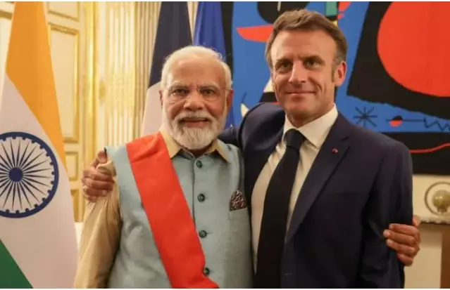 ಮೋದಿ, ಫ್ರಾನ್ಸ್​ ಪ್ರಧಾನಿ ಮ್ಯಾಕ್ರನ್ ಮಹತ್ವದ ಮಾತುಕತೆ