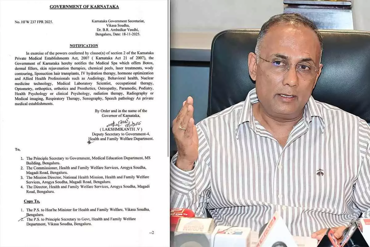 ಅನಧಿಕೃತ ಮೆಡಿಕಲ್ ಸ್ಪಾಗಳ ವಿರುದ್ಧ ಸಮರ: ನೋಂದಣಿ ಕಡ್ಡಾಯ, ಉಲ್ಲಂಘಿಸಿದರೆ ಕಠಿಣ ಕ್ರಮ