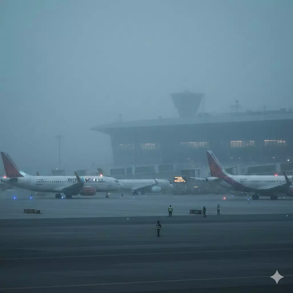 ದಟ್ಟ ಮಂಜಿನಿಂದ ಆವರಿಸಿದ ಬೆಂಗಳೂರು;  81 ವಿಮಾನಗಳ ಹಾರಾಟ ವ್ಯತ್ಯಯ