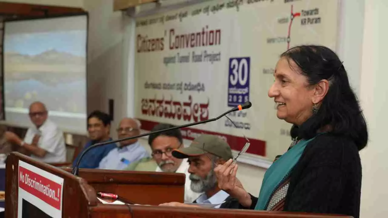 ಸಿವಿಕ್ ಬೆಂಗಳೂರು ಸಂಸ್ಥೆಯ ಕಾತ್ಯಾಯಿನಿ ಚಾಮರಾಜ್ ಮಾತನಾಡಿದರು.