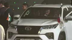 ಗಮನ ಸೆಳೆದ  ಮೋದಿ-ಪುಟಿನ್ ಫಾರ್ಚುನರ್ ಸವಾರಿ