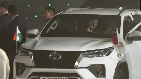 ಗಮನ ಸೆಳೆದ  ಮೋದಿ-ಪುಟಿನ್ ಫಾರ್ಚುನರ್ ಸವಾರಿ