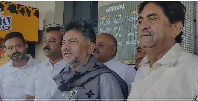 Protecting Farmers’ Interests and Pressuring the Centre Is Key Agenda, DK Shivakumar Protecting Farmers’ Interests and Pressuring the Centre Is Key Agenda, DK Shivakumar