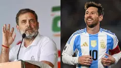 Football legend Messi meets Rahul Gandhi; Friendly match with Telangana CM
