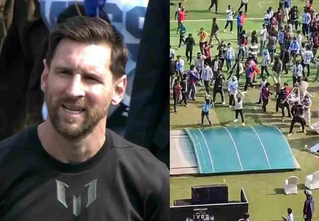 25ಸಾವಿರ ಕೊಟ್ರೂ ಮೆಸ್ಸಿ ಕಾಣಲೇ ಇಲ್ಲ... ರೊಚ್ಚಿಗೆದ್ದ ಫ್ಯಾನ್ಸ್; ಸ್ಟೇಡಿಯಂ ಧ್ವಂಸ 25ಸಾವಿರ ಕೊಟ್ರೂ ಮೆಸ್ಸಿ ಕಾಣಲೇ ಇಲ್ಲ... ರೊಚ್ಚಿಗೆದ್ದ ಫ್ಯಾನ್ಸ್; ಸ್ಟೇಡಿಯಂ ಧ್ವಂಸ