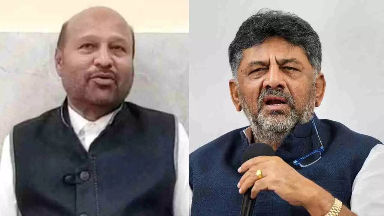 ಇಕ್ಬಾಲ್ಗೆ ಮಾತಿನ ಚಟ, ಯಾರೂ ಸೀರಿಯಸ್ ಆಗಿ ತಗೊಳ್ಬೇಡಿ: ಆಪ್ತನ ವಿರುದ್ಧವೇ ಡಿಕೆಶಿ ಗರಂ ಇಕ್ಬಾಲ್ಗೆ ಮಾತಿನ ಚಟ, ಯಾರೂ ಸೀರಿಯಸ್ ಆಗಿ ತಗೊಳ್ಬೇಡಿ: ಆಪ್ತನ ವಿರುದ್ಧವೇ ಡಿಕೆಶಿ ಗರಂ