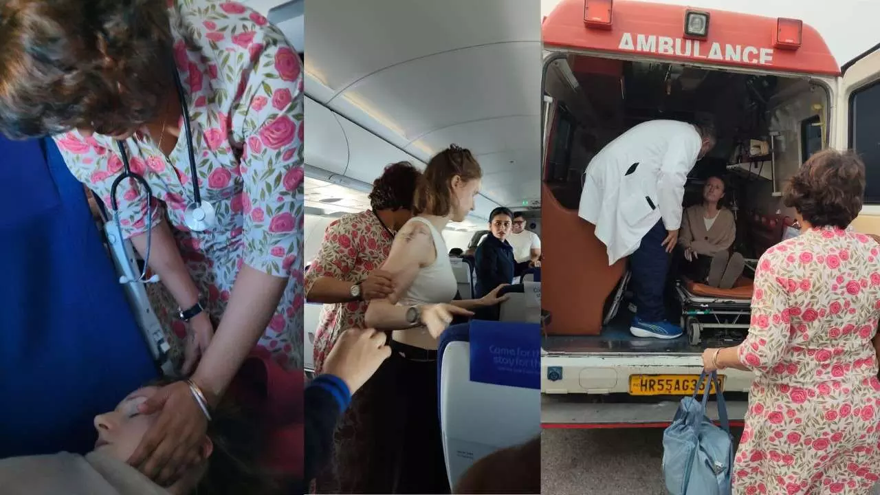 ಅಸ್ವಸ್ಥ ಅಮೆರಿಕದ ಮಹಿಳೆಗೆ ವಿಮಾನದಲ್ಲೇ ಸಿಪಿಆರ್; ಡಾ. ಅಂಜಲಿ ನಿಂಬಾಳ್ಕರ್ ಮಾನವೀಯ ಕ್ರಮಕ್ಕೆ ಶ್ಲಾಘನೆ ಅಸ್ವಸ್ಥ ಅಮೆರಿಕದ ಮಹಿಳೆಗೆ ವಿಮಾನದಲ್ಲೇ ಸಿಪಿಆರ್; ಡಾ. ಅಂಜಲಿ ನಿಂಬಾಳ್ಕರ್ ಮಾನವೀಯ ಕ್ರಮಕ್ಕೆ ಶ್ಲಾಘನೆ
