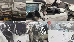 ದಟ್ಟ ಮಂಜಿನಿಂದ ಸರಣಿ ಅಪಘಾತ; 10 ಬಸ್‌, ಕಾರುಗಳು ಡಿಕ್ಕಿಯಾಗಿ ಬೆಂಕಿಗಾಹುತಿ