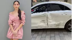 Drunk Driver Hits Actress Nora Fatehis Car in Mumbai; Minor Injuries Reported