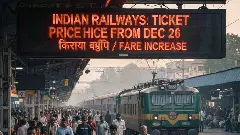 ಡಿಸೆಂಬರ್ 26ರಿಂದ ರೈಲು ಟಿಕೆಟ್​ ದರ ಹೆಚ್ಚಳ, ಯಾರಿಗೆ ಎಷ್ಟು? ಇಲ್ಲಿದೆ ಲೆಕ್ಕಾಚಾರ