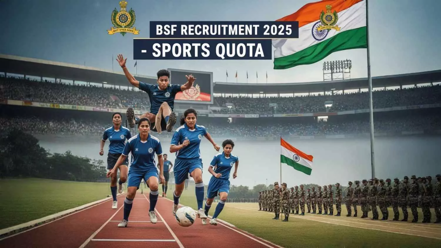BSF Recruitment: Applications invited for 549 constable posts; Golden opportunity for athletes BSF Recruitment: Applications invited for 549 constable posts; Golden opportunity for athletes