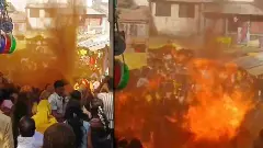 ವಿಜಯೋತ್ಸವದ ವೇಳೆ ಘೋರ ದುರಂತ; ಅಗ್ನಿ ಅವಘಡದಲ್ಲಿ ನೂತನ ಕೌನ್ಸಿಲರ್ ಸೇರಿದಂತೆ 16 ಜನರಿಗೆ ಗಾಯ