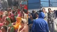 Protest against coal mining turns violent; police vehicles set on fire