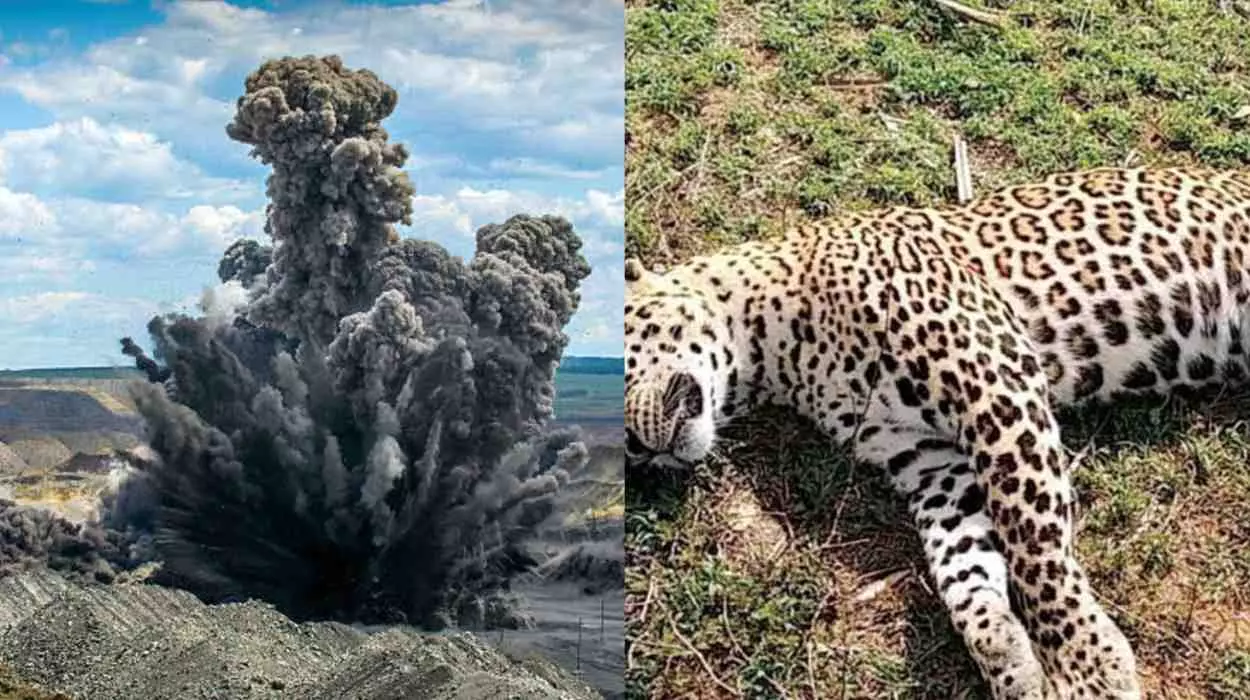 ಅಕ್ರಮ ಗಣಿಗಾರಿಕೆ: ಕಲ್ಲು ಸಿಡಿದು ಗರ್ಭಿಣಿ ಚಿರತೆ, ಹೊಟ್ಟೆಯಲ್ಲಿದ್ದ ಮೂರು ಮರಿಗಳು ಸಾವು ಅಕ್ರಮ ಗಣಿಗಾರಿಕೆ: ಕಲ್ಲು ಸಿಡಿದು ಗರ್ಭಿಣಿ ಚಿರತೆ, ಹೊಟ್ಟೆಯಲ್ಲಿದ್ದ ಮೂರು ಮರಿಗಳು ಸಾವು