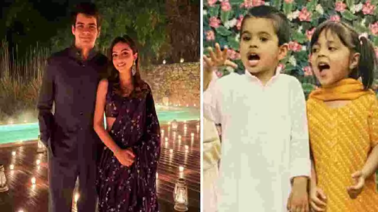 ಪ್ರಿಯಾಂಕಾ ಗಾಂಧಿ ಪುತ್ರ ರೇಹಾನ್ ವಾದ್ರಾ-ಅವಿವಾ ಬೇಗ್ ನಿಶ್ಚಿತಾರ್ಥ-ಫೋಟೋಸ್‌ ಇಲ್ಲಿವೆ