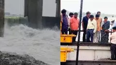 Hipparagi Barrage gate cut after Tungabhadra: Huge amount of water is being wasted