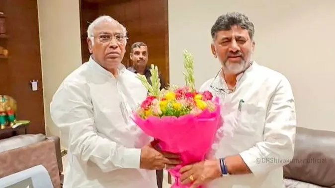 DKShivakumar to visit Delhi after Sankranti, requests Kharge to meet Sonia-Rahul