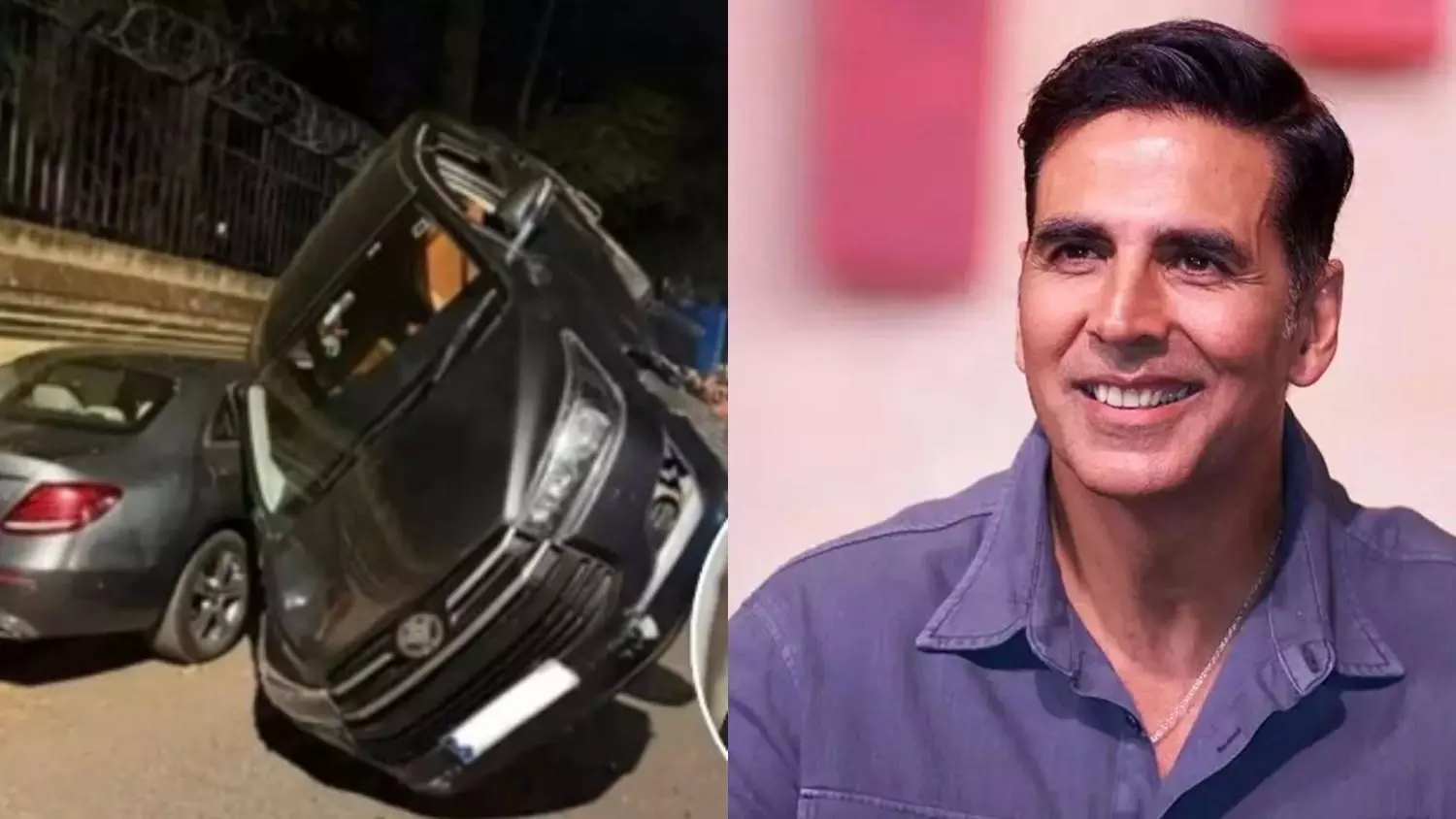 ಅಕ್ಷಯ್ ಕುಮಾರ್ ಕಾರು ಅಪಘಾತ: ಕೂದಲೆಳೆ ಅಂತರದಲ್ಲಿ ಪಾರಾದ ಕಿಲಾಡಿ ದಂಪತಿ