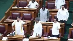 BJP lashes out at Congress MLAs for creating ruckus during Governors speech in the Legislative Assembly