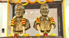 ಡಾ.ರಾಜ್‌ - ಪುನೀತ್ ಕಂಚಿನ ಪುತ್ಥಳಿ ಅನಾವರಣಗೊಳಿಸಿದ ಅಶ್ವಿನಿ ಪುನೀತ್ ರಾಜ್‌ಕುಮಾರ್