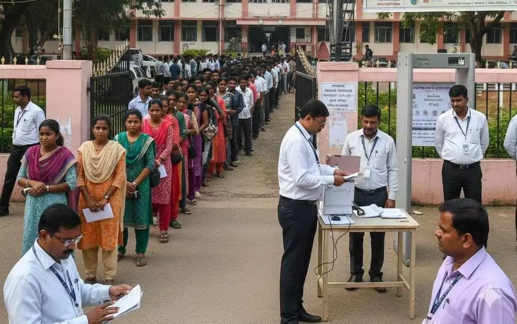 KEA Recruitment Exam: Jammer and CCTV eagle eye at exam centers KEA Recruitment Exam: Jammer and CCTV eagle eye at exam centers