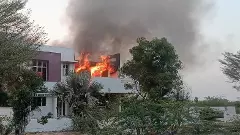 Fire breaks out at Bellary model house; 8 people, including two minors, taken into police custody