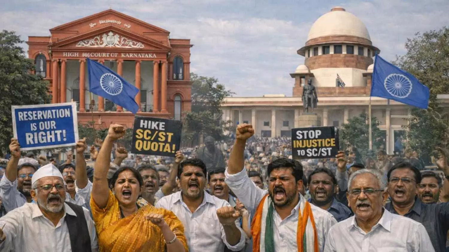 Reservation Row| ಕಟಕಟೆಯಲ್ಲಿ ಮೀಸಲಾತಿ ಬಿಕ್ಕಟ್ಟು; ಕನಸಾಗಿ ಉಳಿದ ಒಳ ಮೀಸಲಾತಿ Reservation Row| ಕಟಕಟೆಯಲ್ಲಿ ಮೀಸಲಾತಿ ಬಿಕ್ಕಟ್ಟು; ಕನಸಾಗಿ ಉಳಿದ ಒಳ ಮೀಸಲಾತಿ