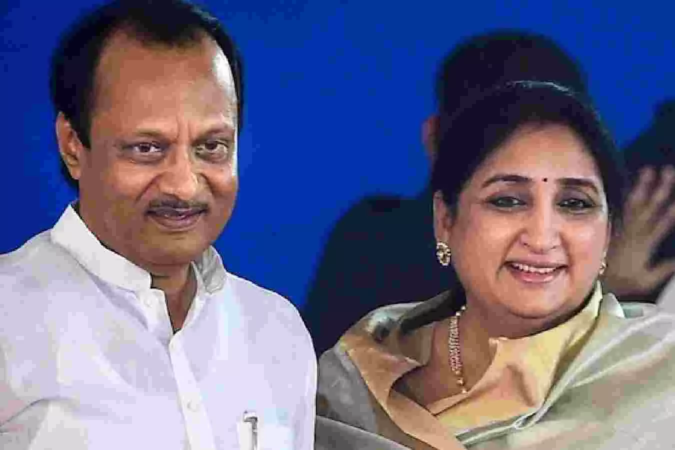 ಮಹಾರಾಷ್ಟ್ರದ ನೂತನ ಡಿಸಿಎಂ ಆಗಿ ಅಜಿತ್ ಪವಾರ್ ಪತ್ನಿ ಸುನೇತ್ರಾ ಪ್ರಮಾಣವಚನ! ಮಹಾರಾಷ್ಟ್ರದ ನೂತನ ಡಿಸಿಎಂ ಆಗಿ ಅಜಿತ್ ಪವಾರ್ ಪತ್ನಿ ಸುನೇತ್ರಾ ಪ್ರಮಾಣವಚನ!