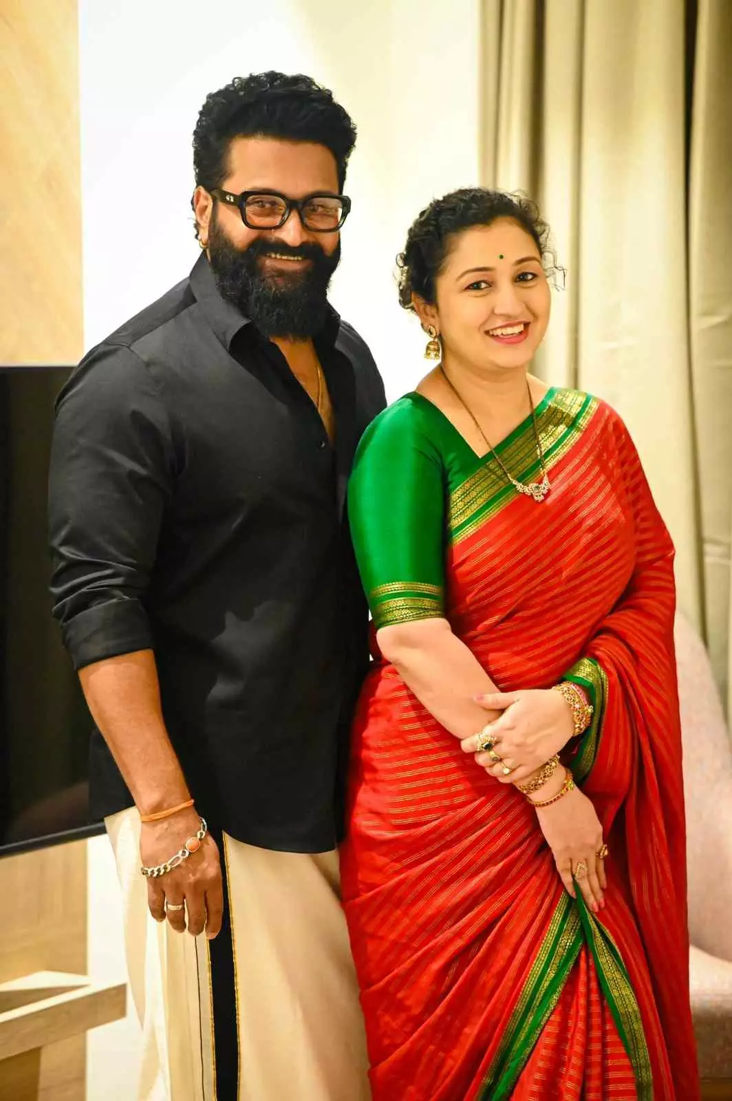 Goddess of fortune who made my life as vast as the ocean: Rishabh Shetty wishes his wife Pragati