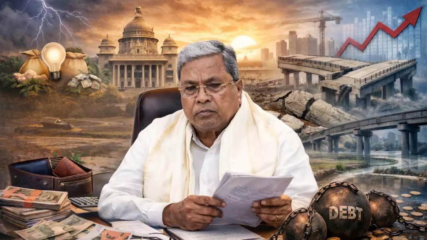 Karnataka Budget 2026| 22 ಸಾವಿರ ಕೋಟಿ ರೂ. ರಾಜಸ್ವ ಕೊರತೆ; ಗ್ಯಾರಂಟಿಗಳಿಗೆ ತುಸು ಕತ್ತರಿ? Karnataka Budget 2026| 22 ಸಾವಿರ ಕೋಟಿ ರೂ. ರಾಜಸ್ವ ಕೊರತೆ; ಗ್ಯಾರಂಟಿಗಳಿಗೆ ತುಸು ಕತ್ತರಿ?