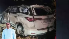 ಮಂಡ್ಯದ ಬಳಿ ಭೀಕರ ರಸ್ತೆ ಅಪಘಾತ: ಪಲ್ಟಿಯಾದ ಜೆಡಿಎಸ್ ಮಾಜಿ ಶಾಸಕ ಸುರೇಶ್ ಗೌಡ ಅವರ ಕಾರು