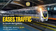 ನಮ್ಮ ಮೆಟ್ರೋ ಹಳದಿ ಮಾರ್ಗದಲ್ಲಿ ನಾಳೆ 8ನೇ ರೈಲು ಸಂಚಾರ : ಕಾಯುವಿಕೆ ಸಮಯ ಕಡಿತ