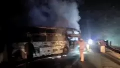 ಶಿವಮೊಗ್ಗ: ಹುಲಿಕಲ್ ಘಾಟ್‌ನಲ್ಲಿ ಹೊತ್ತಿ ಉರಿದ ಖಾಸಗಿ ಬಸ್, ಪ್ರಾಣಾಪಾಯದಿಂದ ಪಾರಾದ 36 ಪ್ರಯಾಣಿಕರು