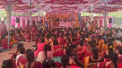 Anganwadi workers take to the streets demanding fulfillment of the 6th guarantee