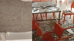 Kalaburagi | Prabuddha Academy roof cement collapses just two months after inauguration