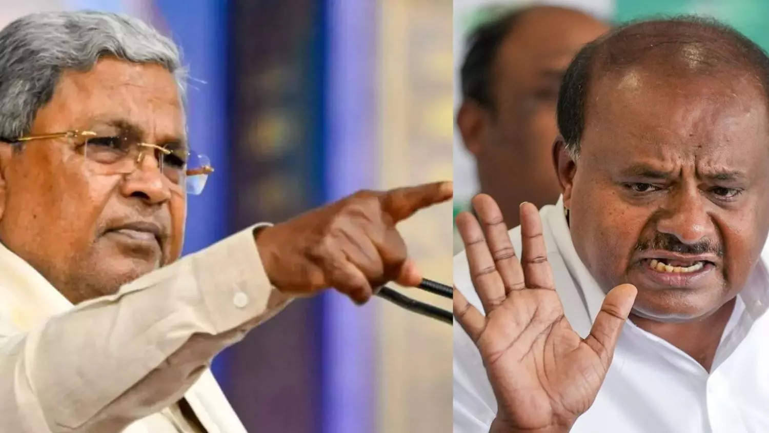 ಸಿದ್ದರಾಮಯ್ಯ - ಎಚ್.ಡಿ.ಕುಮಾರಸ್ವಾಮಿ ನಡುವೆ ತಾರಕಕ್ಕೇರಿದ ಕದ್ದಾಲಿಕೆ ಸಮರ ಸಿದ್ದರಾಮಯ್ಯ - ಎಚ್.ಡಿ.ಕುಮಾರಸ್ವಾಮಿ ನಡುವೆ ತಾರಕಕ್ಕೇರಿದ ಕದ್ದಾಲಿಕೆ ಸಮರ