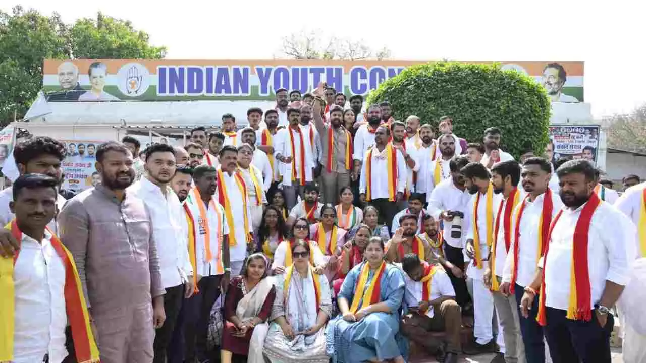 ಇಂಡೋ-ಯುಎಸ್ ಒಪ್ಪಂದ ವಿರೋಧಿಸಿ ಯುವ ಕಾಂಗ್ರೆಸ್ ಪ್ರತಿಭಟನೆ: ಸಂಸತ್​ಗೆ ಘೇರಾವ್