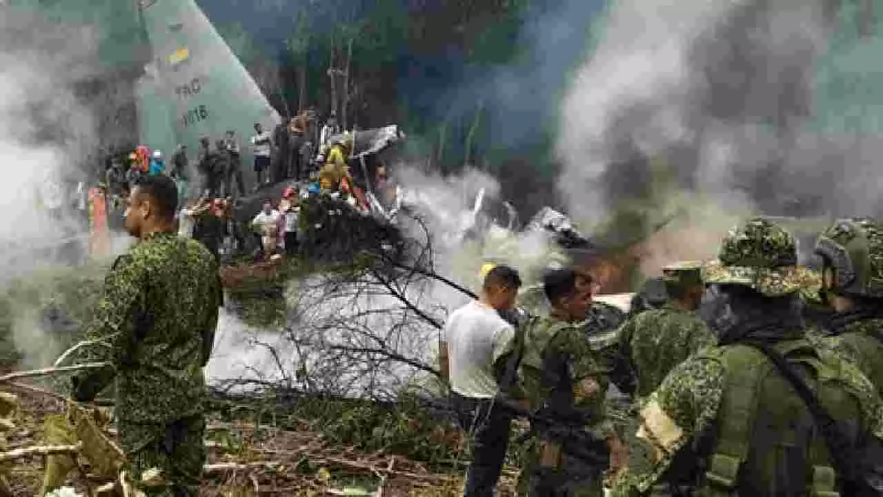 Plane Crash| ಕೊಲಂಬಿಯಾದಲ್ಲಿ ಸೇನಾ ವಿಮಾನ ಪತನ: ಸಾವಿನ ಸಂಖ್ಯೆ 66ಕ್ಕೆ ಏರಿಕೆ