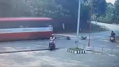 Belthangady: Female students fall from moving KSRTC bus onto the road