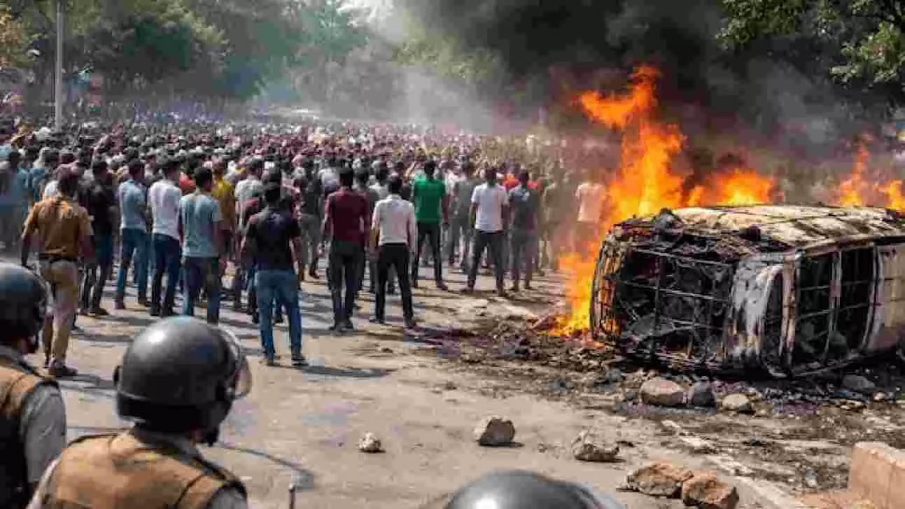 Noida Violence | ನೋಯ್ಡಾ ಕಾರ್ಮಿಕರ ಹಿಂಸಾಚಾರಕ್ಕೆ ಪಾಕಿಸ್ತಾನದ ಸಂಚು? ತನಿಖೆಗೆ ಆದೇಶಿಸಿದ ಯುಪಿ ಸರ್ಕಾರ! Noida Violence | ನೋಯ್ಡಾ ಕಾರ್ಮಿಕರ ಹಿಂಸಾಚಾರಕ್ಕೆ ಪಾಕಿಸ್ತಾನದ ಸಂಚು? ತನಿಖೆಗೆ ಆದೇಶಿಸಿದ ಯುಪಿ ಸರ್ಕಾರ!